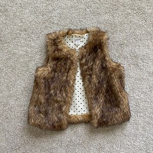 Faux fur vest